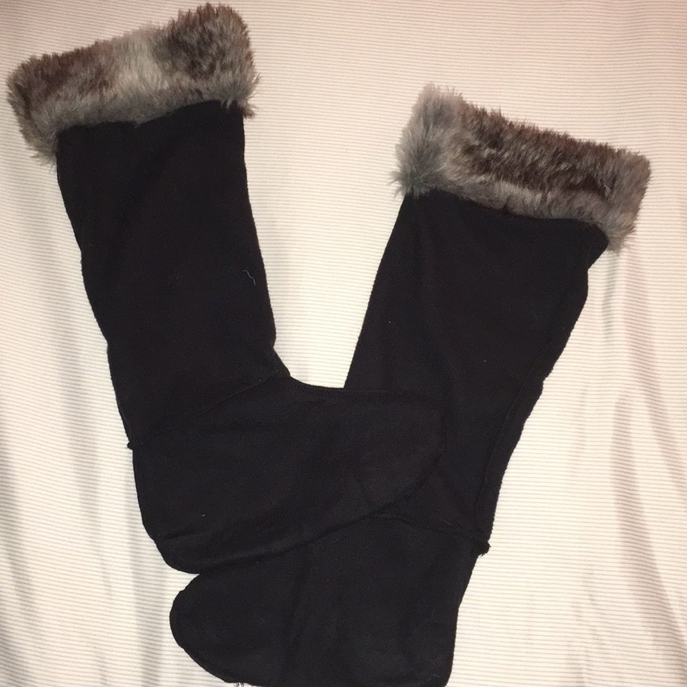 FAUX FUR TALL BOOT SOCK INSERT